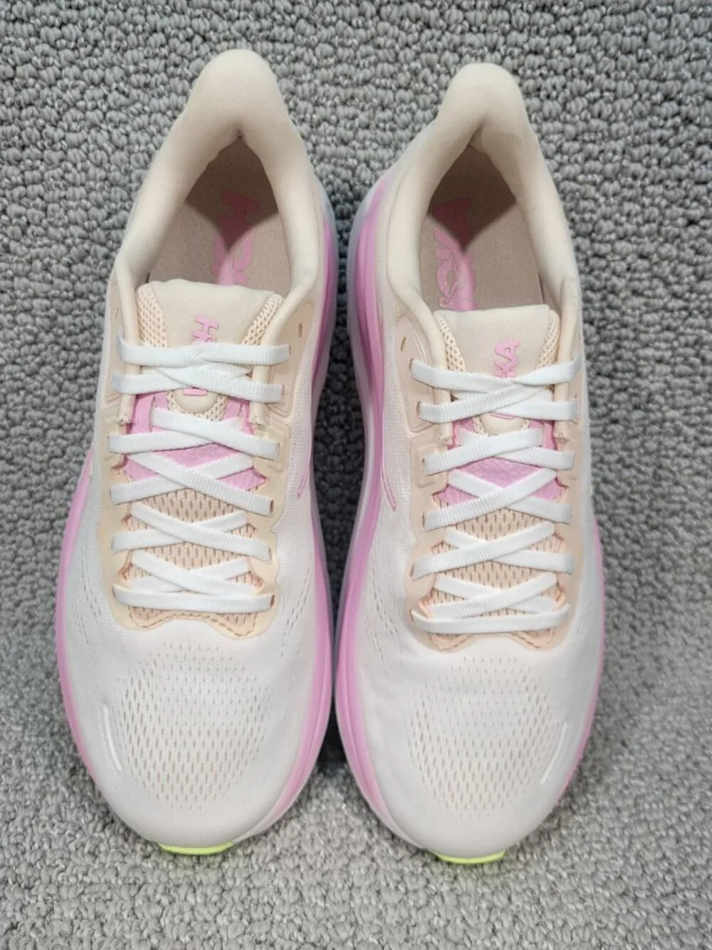 Hoka One One Clifton 11 Women's Size 9B Tangerine Glow White 1176573 TWW